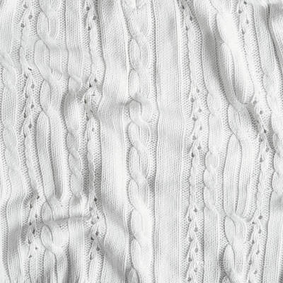 白色象牙針織面料紋理。手工毛衣, 背景, 復制空間