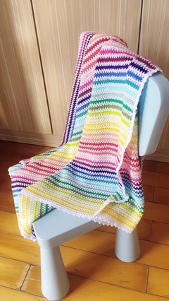 不一樣的彩虹毯 手工編織的魅力與創意